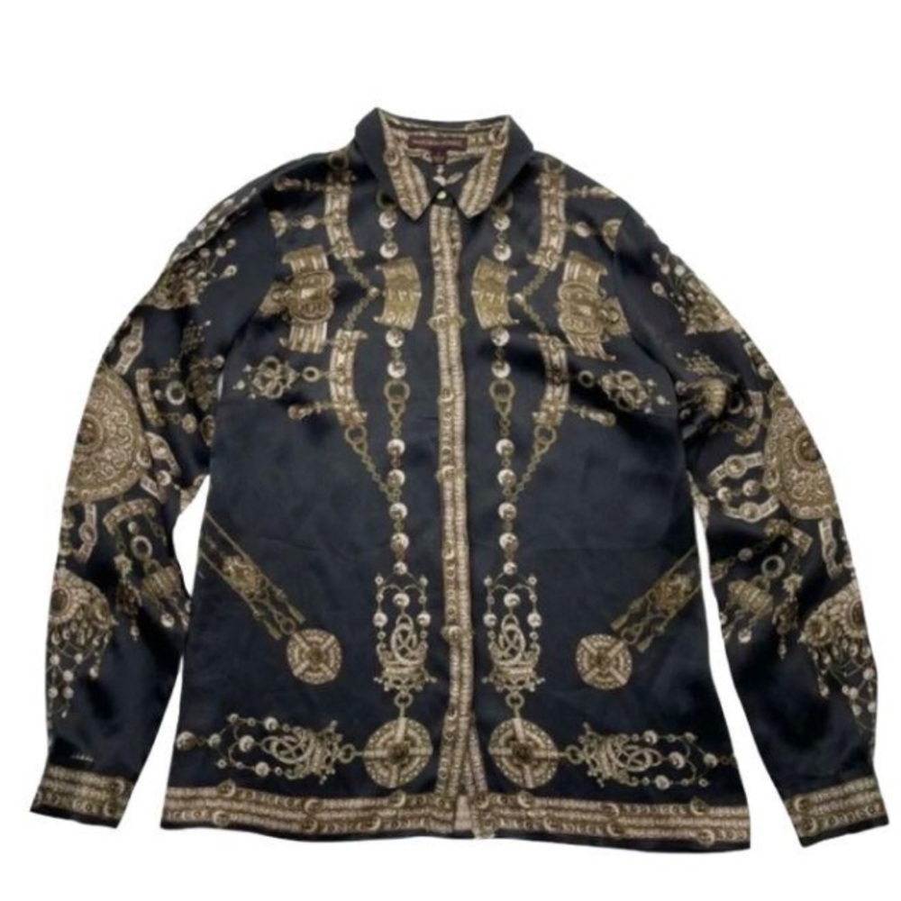 Marchesa Silk Button Down